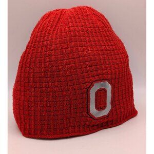 The Ohio State Buckeyes Nike Beanie Winter Waffle Knit Ski Hat One Size OSFM Red